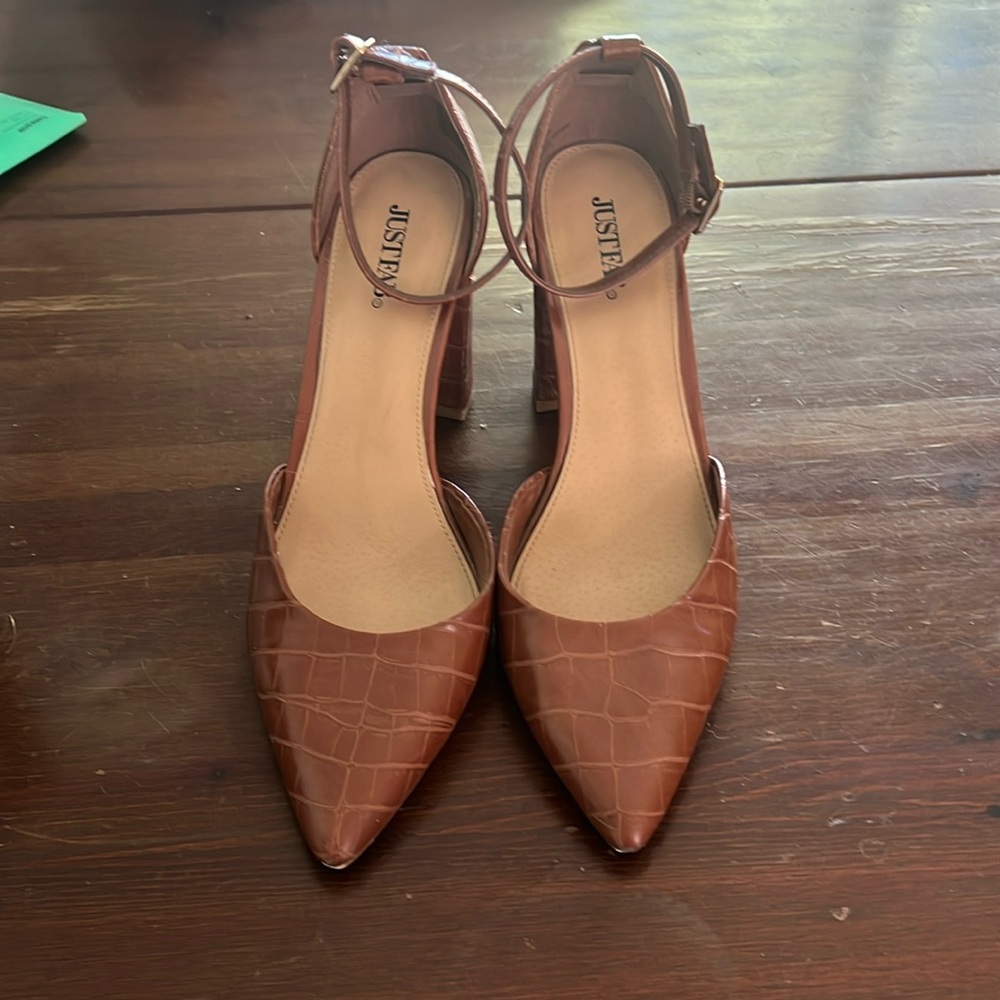 Brown Block Heels